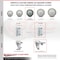 Service Caster 4 Inch Gray Poly Wheel Swivel 7/8 Inch Square Stem Caster Set Total Lock Brake SCC-SQTTL20S414-PPUB-GRY-78-4 - alternate 2
